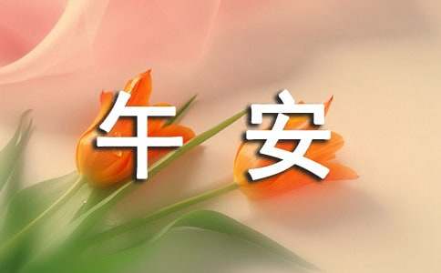 午安语录（精选30句）